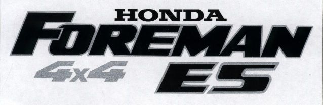 Honda 4x4 ES Stickers HF-99