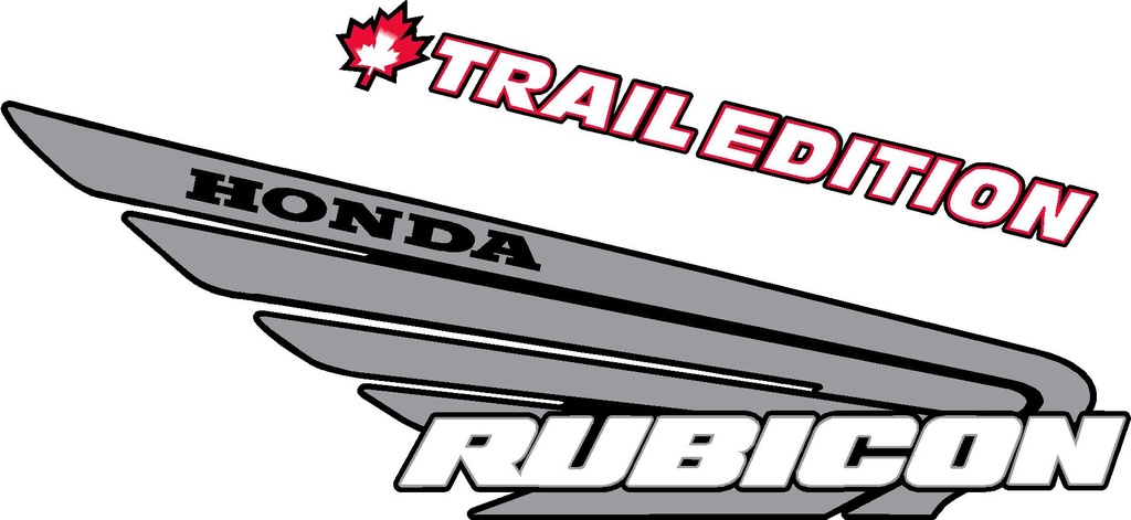 Autocollants Honda Rubicon Trail Edition