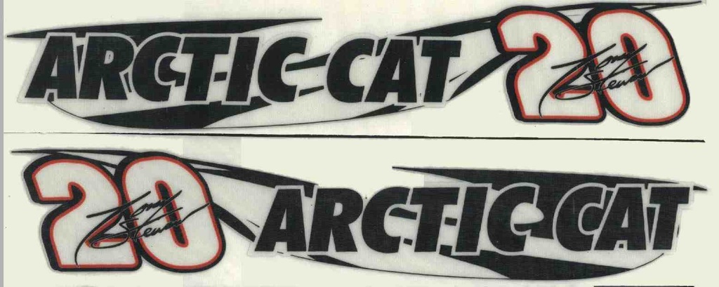Arctic Cat Stickers (Tony Stewart)