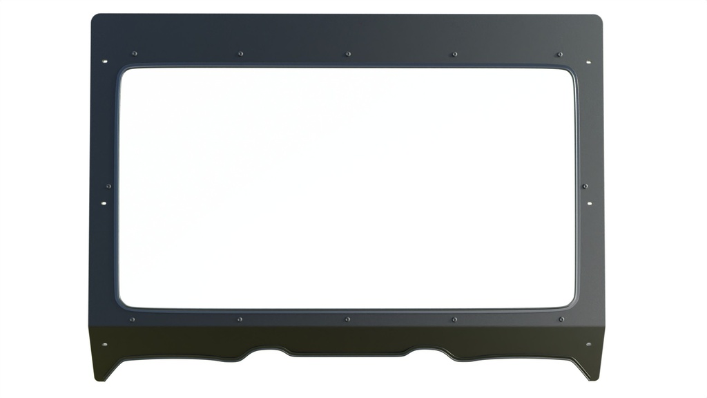 60-PR71-V Aluminium Windshield Frame for UTV Polaris RANGER FULLSIZE 500 / 570 / 570-6 / 6x6 / 800 / 800 CREW / DIESEL / CREW DIESEL (INCLUDED Glass)