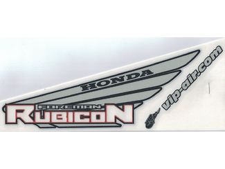 [ST-3500-R-15-S] Autocollant Honda Rubicon 500, Rouge (HR-15)